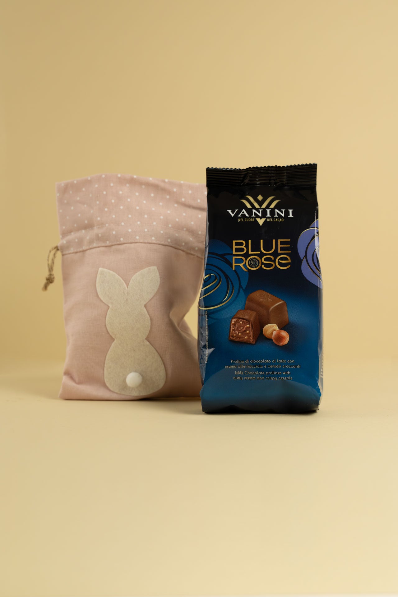 Sacchettino Pasqua con Pralina Blue Rose Latte