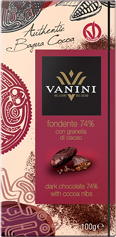 Tavoletta Fondente 74% con granella di cacao