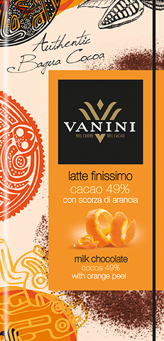 Tavoletta Latte 49% con scorza d'arancia